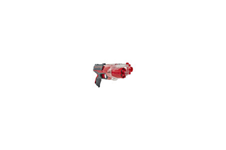 Nerf Elite Disruptor Blaster, 6-Dart Davul, 6 Elite Dart, Hızlı Ateş, Yarı Saydam Kırmızı