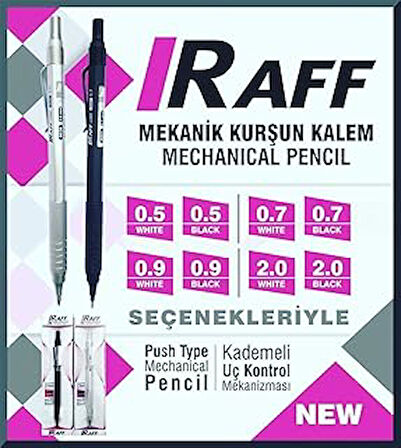 Raff 52065 Versatil Kalem Metal 0.7 Mm Beyaz