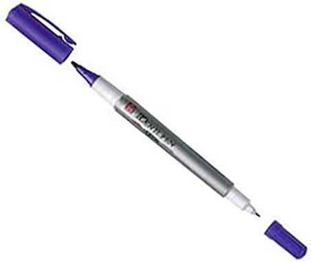 Sakura XYK-T#36 0.4/1.0 mm IDenti Pen Çift Uçlu Markör - Mavi