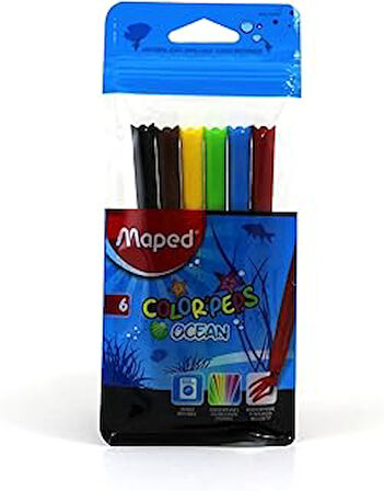 MAPED 845723 COLOR PEPS 6 RENK KEÇELİ KALEM