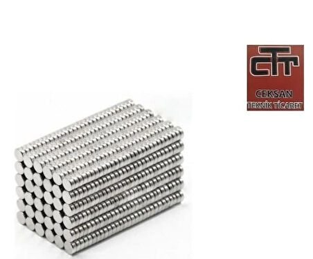 Neodyum Mıknatıs 6X3Mm Güçlü Miknatis 50 Adet