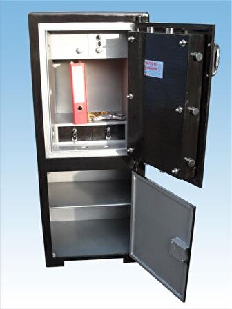 0011A MİGROS OFİS TİPİ ALTI DOLAPLI LAMA KOLLU ÇELİK PARA KASASI