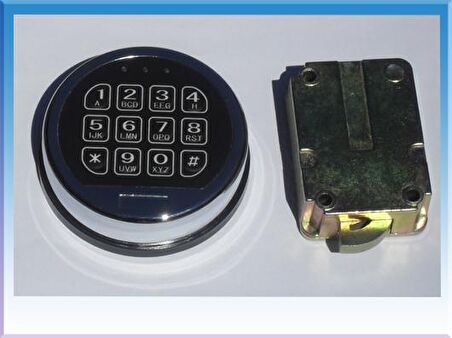 AMERİKAN TİPİ NİKELAJLI ELEKTRONİK ŞİFRE 101 ADRESE TE