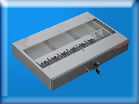 6 KAĞIT PARA 6 BOZUK PARA GÖZLÜ BANKA TİPİ PARA ÇEKMECESİ 964