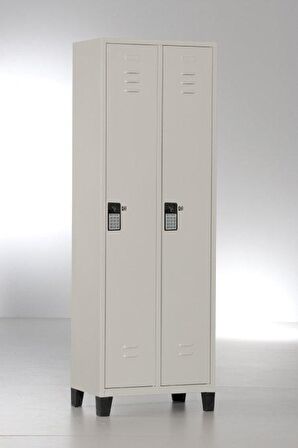 2 KAPAKLI ELEKTRONİK ŞİFRELİ SOYUNMA DOLABI 1708840CM 20Kg 29