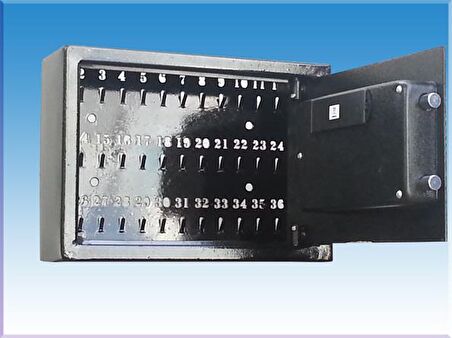 36 ANAHTAR YERLİ ACİL AÇMA ANAHTARLI LCD EKRANLI ELEKTRONİK ŞİF