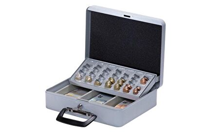 Tutamaklı Para kutusutaşınabilir tipaçık griy x g x d 90 x