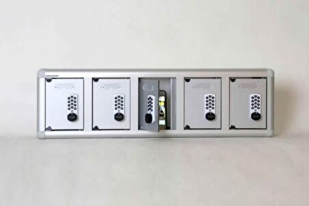 ELEKTRONİK ŞİFRELİ 5 GÖZLÜ CEP TELEFONU DOLABI Ölçü: 10 X 72 4 X