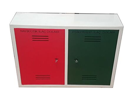 NARKOTİK VE PSİKOTROP DOLABI TİPİ İKİ KAPAKLI KASA ANAHTARLI 2