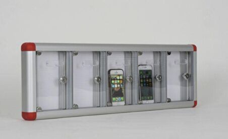 5 GÖZLÜ ALÜMİNYUM CEP TELEFONU DOLABI 1 999TL