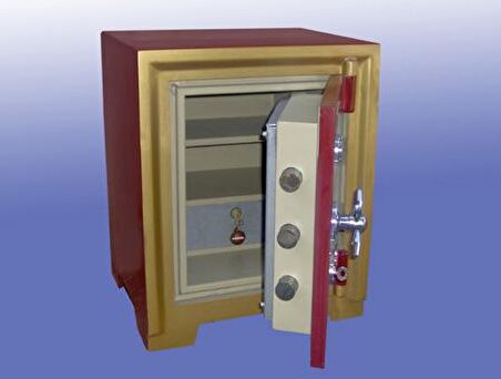 002A EV TİPİ 2 ANAHTARLI TEKKAPILI ÇELİK PARA KASASI 554438cm 1