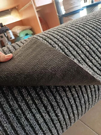 Çelik Halı 2 x 15 metre GRİ Dış Ve Iç Zemin Kaymaz Halı Yolluk Taban Iş Yeri Ofis Oto Paspası