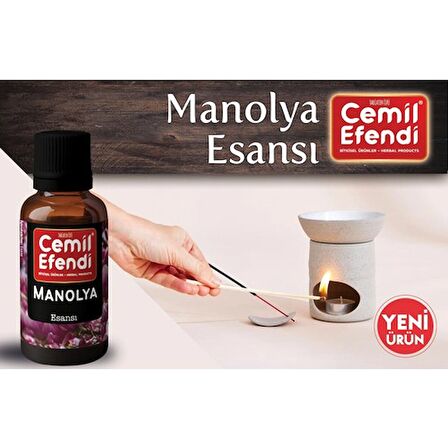 Cemil Efendi Manolya Esansiyel Uçucu Buhurdanlık Yağı Difüzör Esansı Oda Kokusu 10 ml