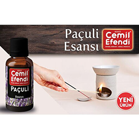 Cemil Efendi Paçuli 10 ml Esansiyel Uçucu Buhurdanlık Yağı Difüzör Esansı Oda Kokusu