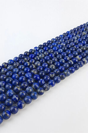 Lapis Lazuli Doğal Taş 8 mm 1 Dizi