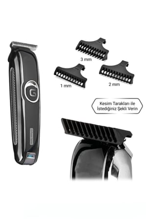 G Power Şarjlı Traş Makinesi Sakal Vucüt Kılı Tıraş Makinası