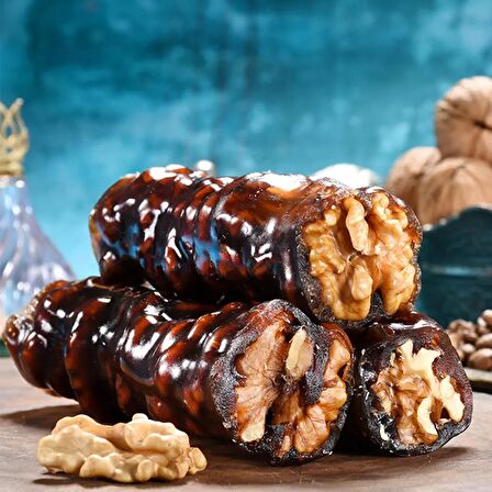 Ev Yapımı Üzüm Dut Pekmezli Bol Cevizli Sucuk 250 Gr