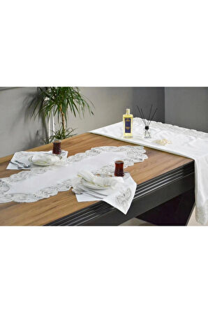  Kargo Bedava HIZLI TESLİMAT Product stamp   Simli Kelebek 12 Kişilik 26 Parça Fransız Dantelli Çeyizlik Yemek Masa Örtüsü Seti Runner Takımı - 1 Simli Kelebek 12 Kişilik 26 Parça Fransız Dantelli Çeyizlik Yemek Masa Örtüsü Seti Runner Takımı - 2 Sim