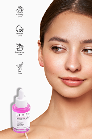 Ludita Yaşlanma Karşıtı Bakuchiol + Hibiscus Serum ( Retinol Alternatifi )