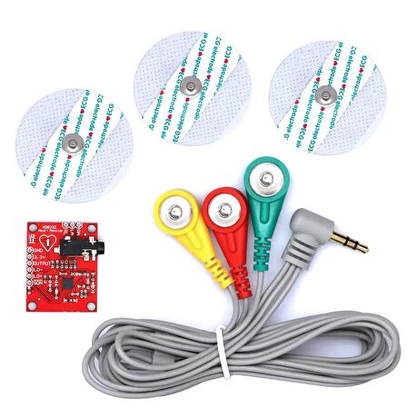 AD8232 Kalp Atışı EKG İzleme Sensör Modülü Seti