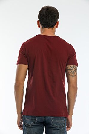 Slazenger SARGON I Erkek T-Shirt Bordo