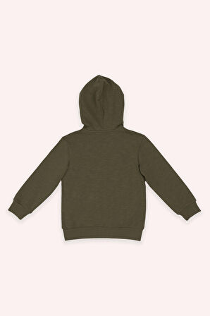 Erkek Çocuk Fermuarlı Sweatshirt Lila