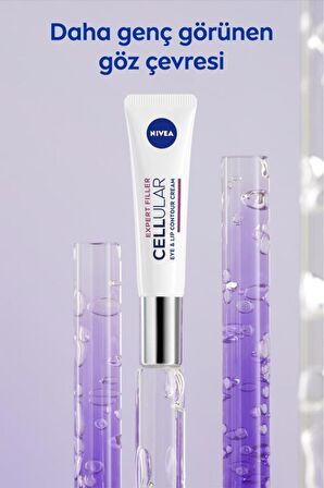 Nivea Cellular Expert Filler Sıkılaştıcı Göz Kremi 15ml, Çizgi Görünümü Azaltıcı, Kolajen, Nemlendirici