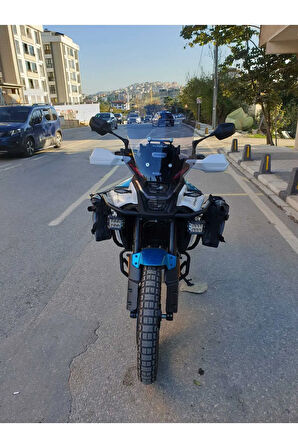 CF MOTO 450 MT Siperlik Ön Cam 2024 Model 55cm açıkfüme Renkli 4mm UZUN CAM