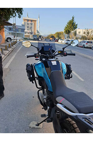 CF MOTO 450 MT Siperlik Ön Cam 2024 Model 55cm açıkfüme Renkli 4mm UZUN CAM