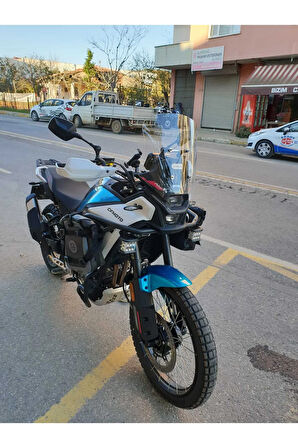 CF MOTO 450 MT Siperlik Ön Cam 2024 Model 55cm Şeffaf Renkli 4mm UZUN CAM