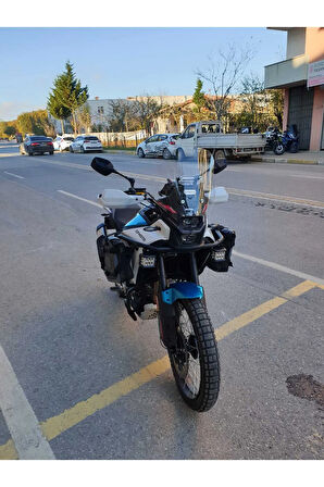 CF MOTO 450 MT Siperlik Ön Cam 2024 Model 55cm Şeffaf Renkli 4mm UZUN CAM