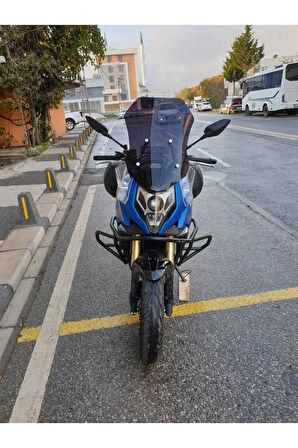 CF MOTO 650 MT Siperlik Ön Cam 2024 Model 56cm siyah Renkli 4mm UZUN CAM