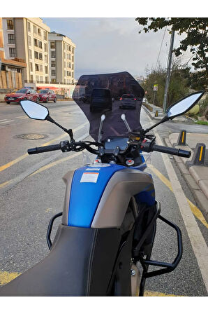 CF MOTO 650 MT Siperlik Ön Cam 2024 Model 56cm siyah Renkli 4mm UZUN CAM