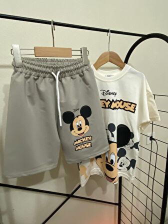 Cg Kids Mickey Mouse Mükemmel Baskı Kaliteli Erkek Çocuk Alt Üst Takım