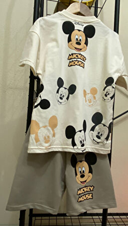 Cg Kids Mickey Mouse Mükemmel Baskı Kaliteli Erkek Çocuk Alt Üst Takım
