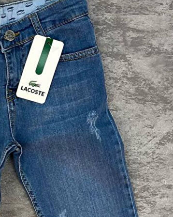 Cg Kids Lacivert Jilet Kesimli Likralı Belden Ayarlamalı Ince Jean Pantolon Erkek Çocuk