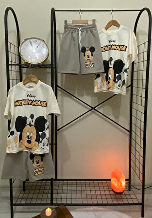 Cg Kids Mickey Mouse Mükemmel Baskı Kaliteli Erkek Çocuk Alt Üst Takım