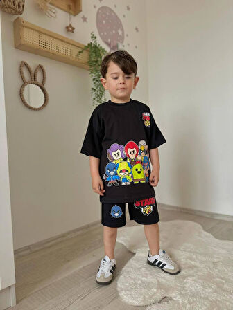 Cg Kids Karakter Baskılı Erkek Çocuk Alt Üst Takım