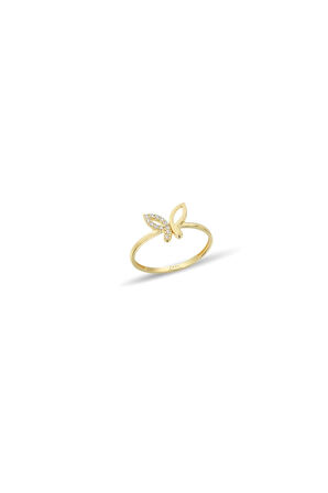 Kelebek Çıtır Altın Yüzük