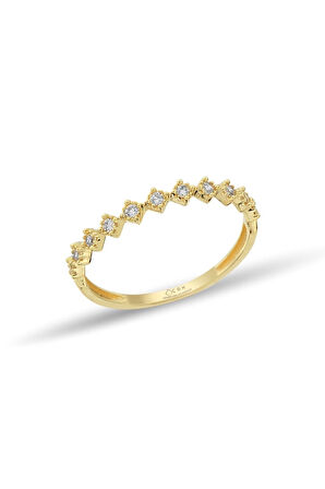 Çıtır Taşlı Altın Yüzük