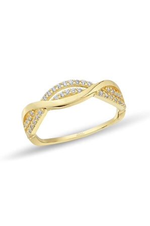 Çıtır Taşlı Altın Yüzük