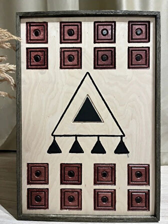 Cıgıl Wood Anatolıan Talısman Ahşap Bohem Tablo 62 x 41
