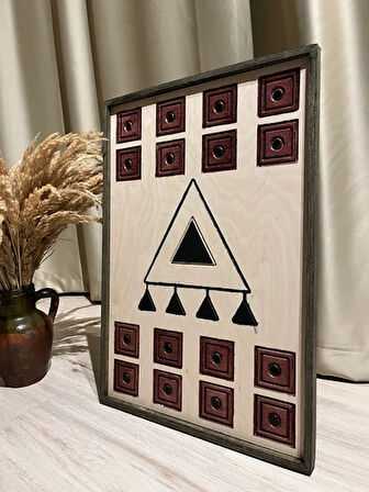 Cıgıl Wood Anatolıan Talısman Ahşap Bohem Tablo 62 x 41