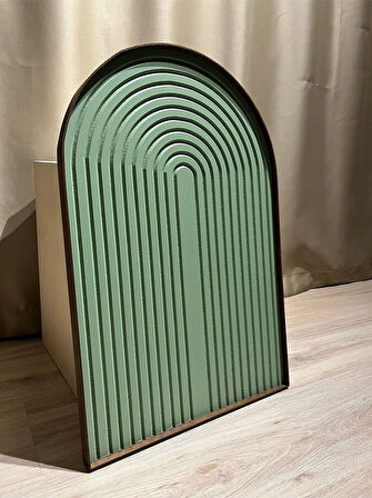 Cıgılwood Mınt Green Belt Ahşap Bohem Tablo 60 x 40