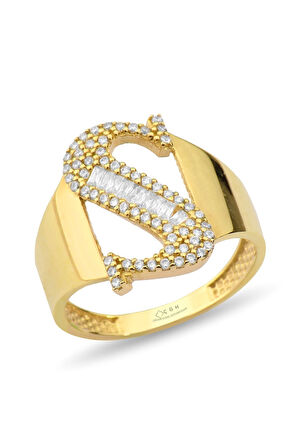 S Harf Altın Yüzük