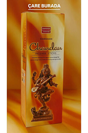 Darshan Incense - Chandan 20'li Çubuk Tütsü (Spritüel Deneyim & Maneviyat & Odaklanma)