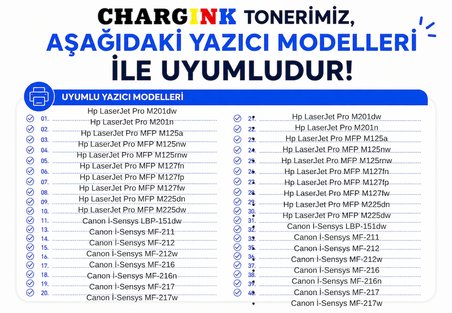 Hp 83A Laserjet Pro M127FN, M127FW Mfp M125NW, M201DW Çipli Muadil TONER.83A CF283A