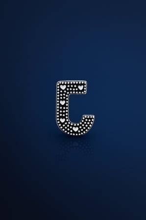 J harf charm 925 ayar gümüş