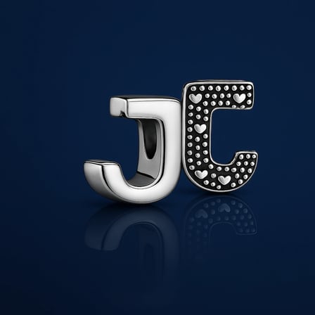 J harf charm 925 ayar gümüş