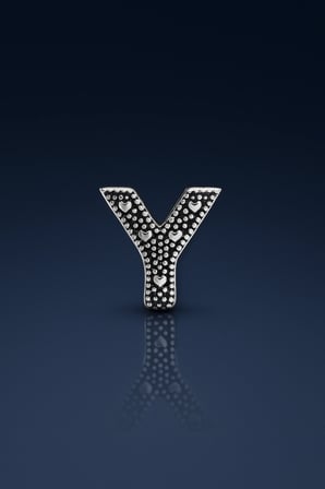 Y harf charm 925 ayar gümüş